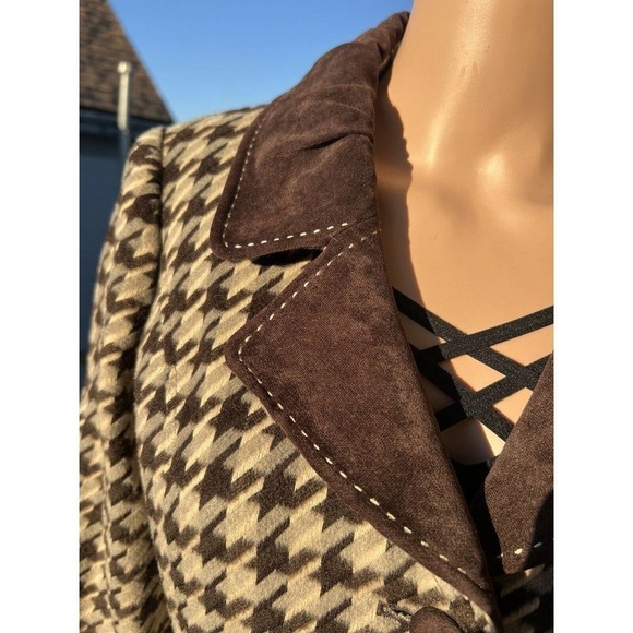 Dragon Collection Women’s Houndstooth Blazer Size: 40 S/M - Picture 4 of 7